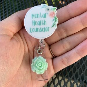 Mental Health Counselor Retractable Badge Holder